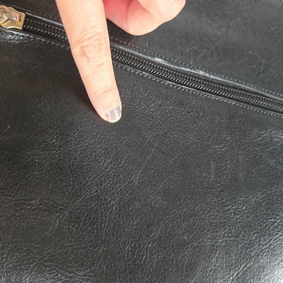 Marino Orlandi italien leather shoulder tote bag purse black and brown - Picture 9 of 16